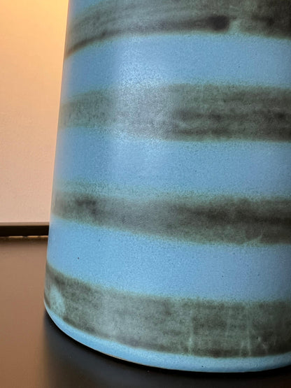 Jane and Gordon Martz Ceramic Table Lamp With Stripes