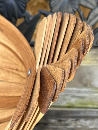 Large Decorative Basket Hickory Artisan Made