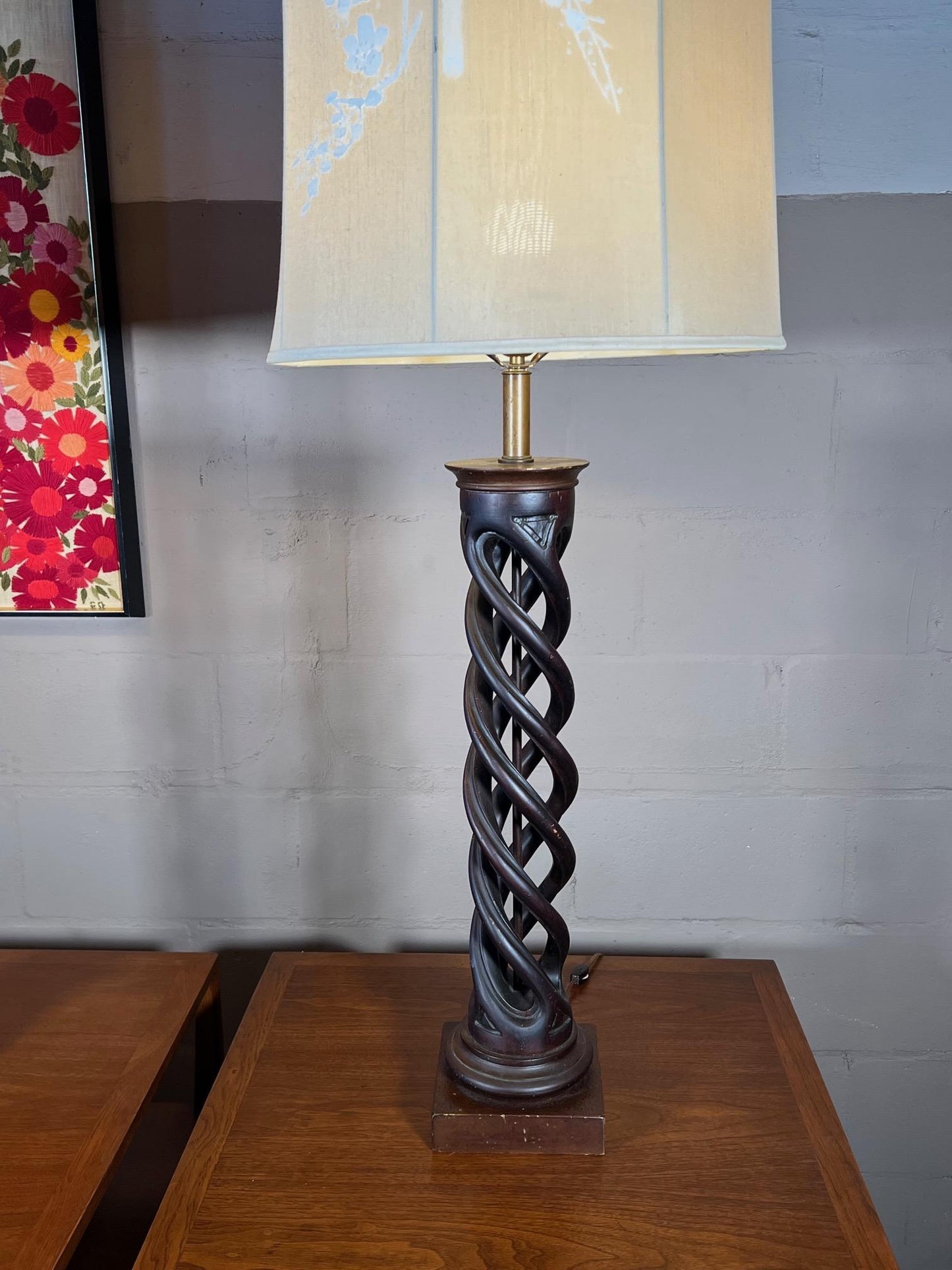 Pair of Frederick Cooper Helix Lamps