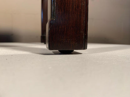 A Pair of Dunbar Occasional Tables Asian Style with Cork Tops