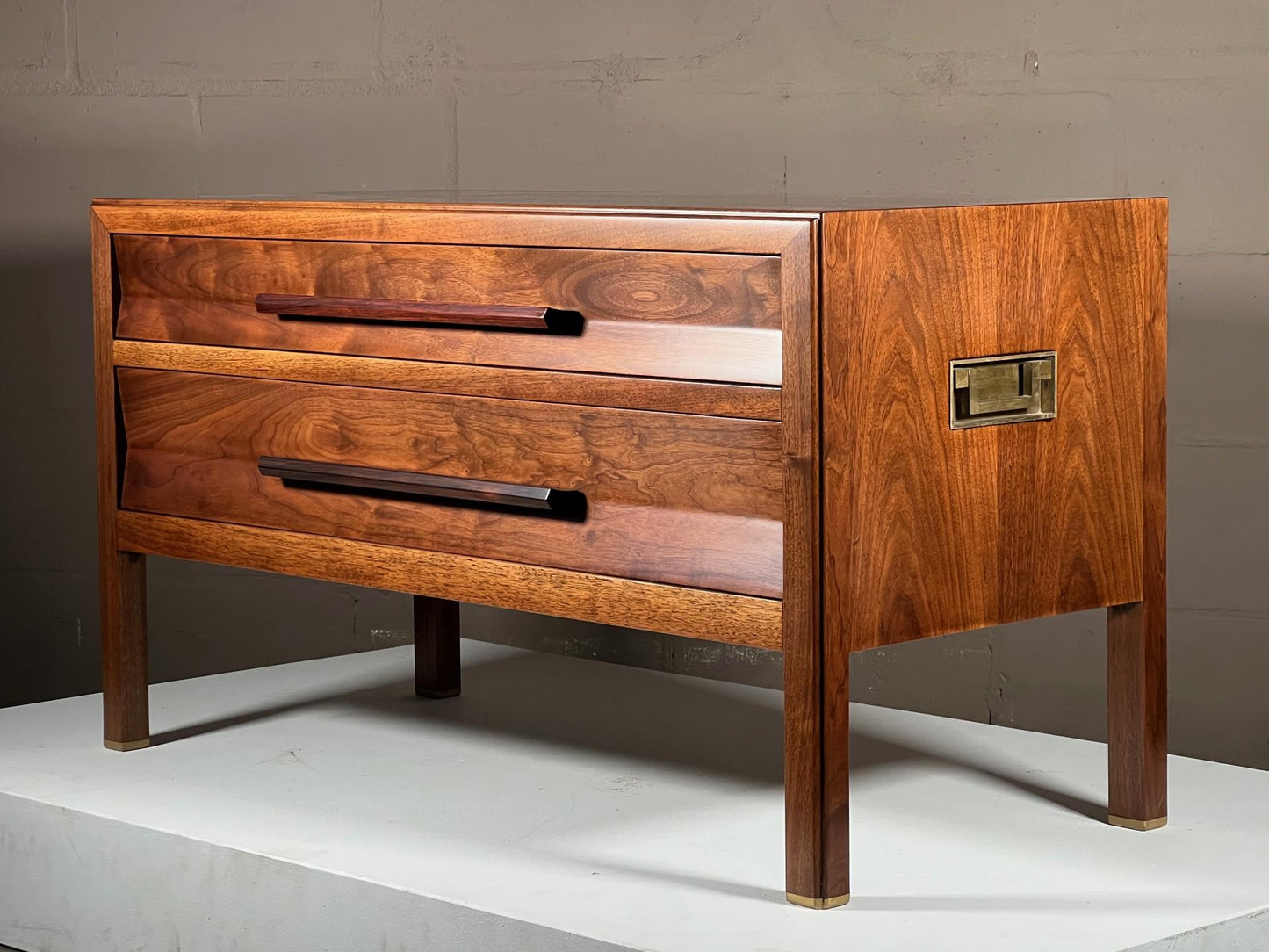 Low Chest in Walnut by Edward Wormley