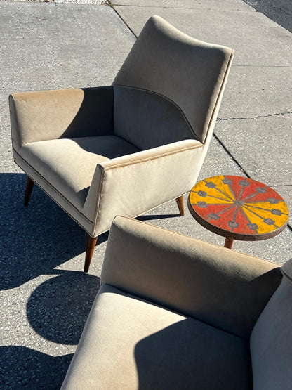 Pair of Paul McCobb "Squirm" Lounge Chairs