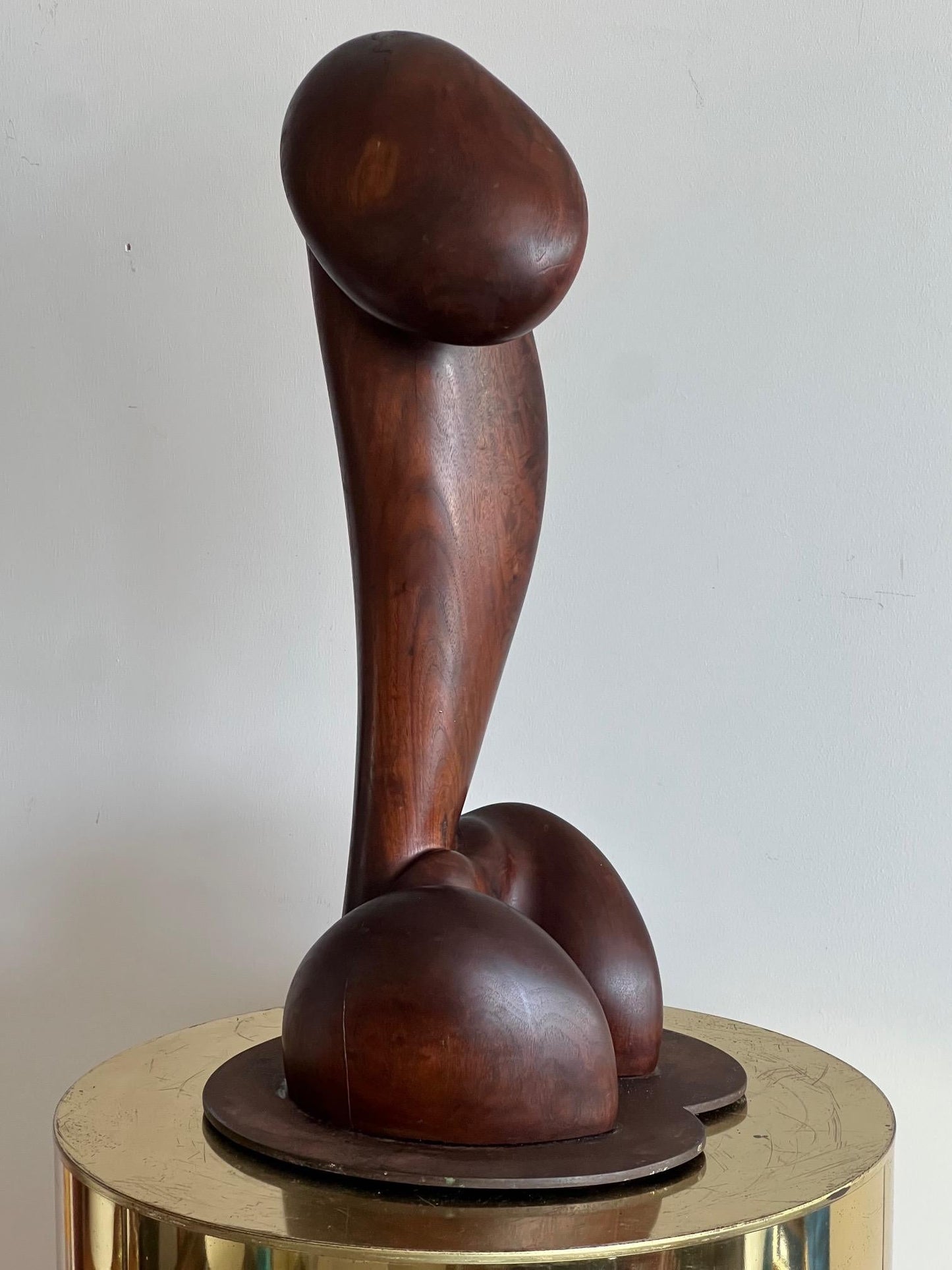 Figurative Walnut Sculpture