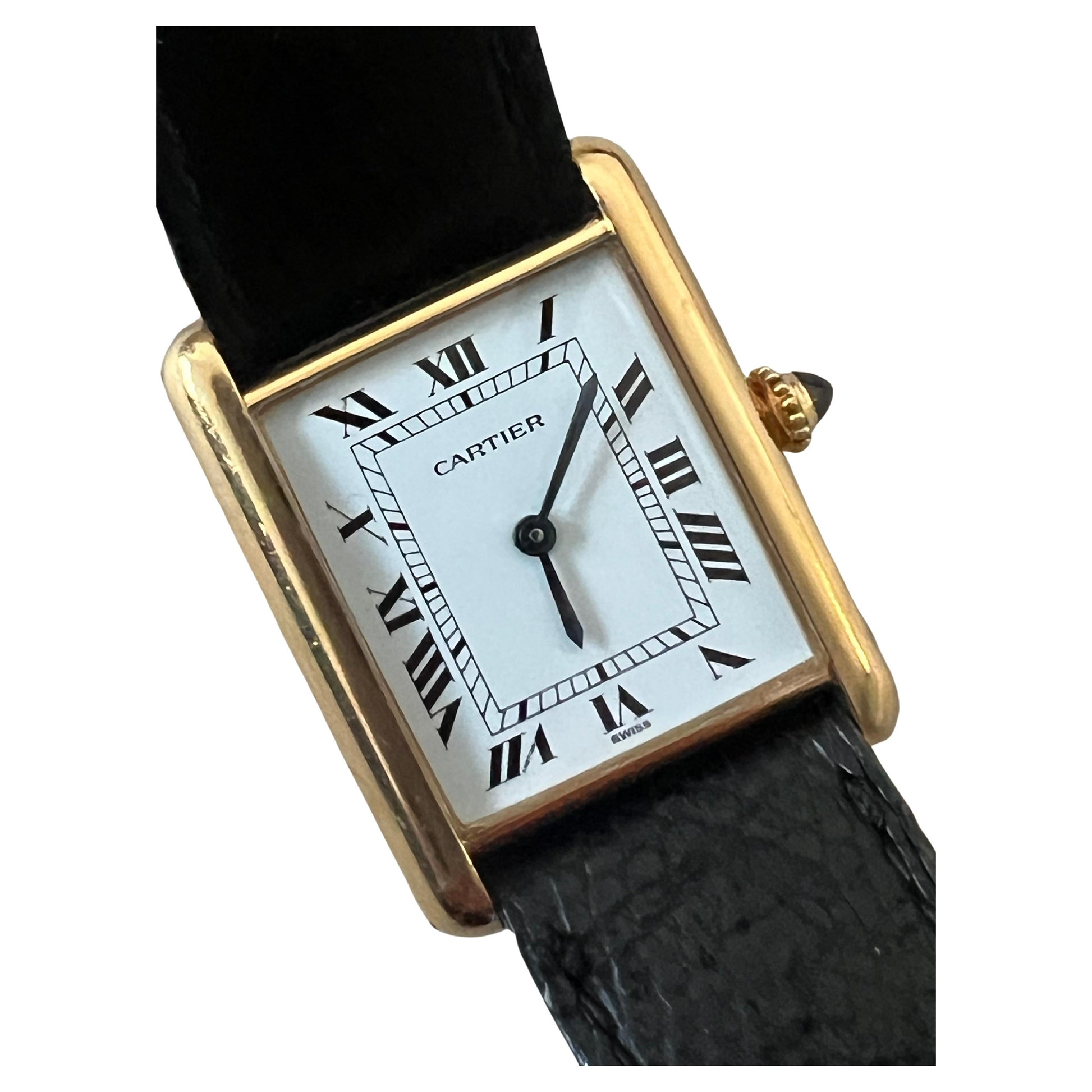 Frisman Vintage Cartier Tank Louis 18k Model 78086 Manual Winding Ca' 1980's Classic!