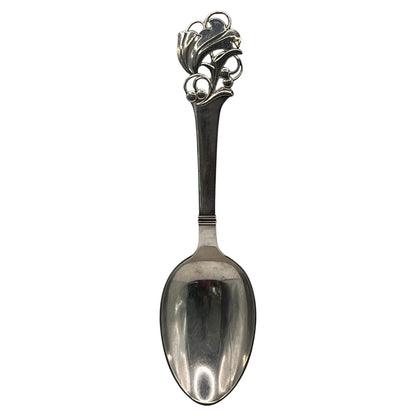 Frisman Vintage A Large Serving Spoon by Carl M. Cohr Horsens Solvvarefabrik Sterling Silver