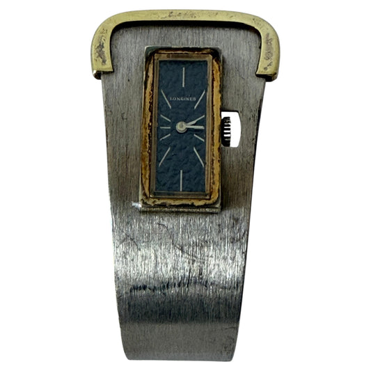 Frisman Vintage Longines Cuff Watch Bracelet Sterling Silver ca' 1970's