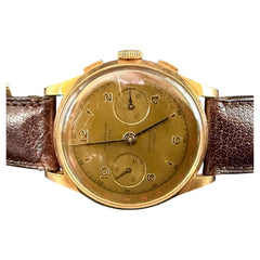 Chronograph Suisse 18K Rose Gold Two-Register Antimagnetic Watch