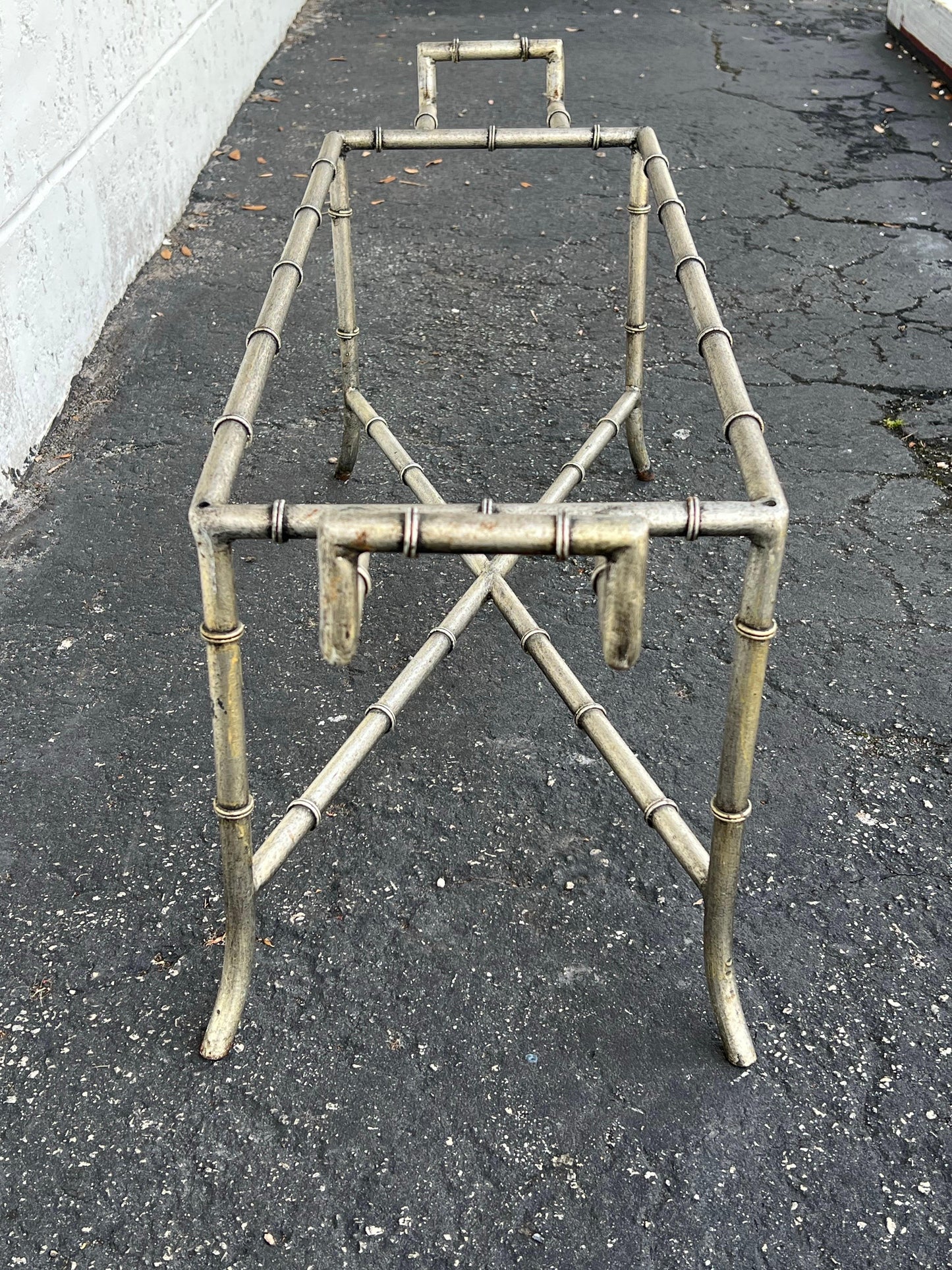 Frisman Vintage Faux Bamboo Bench Or Coffee Table ca' 1970's