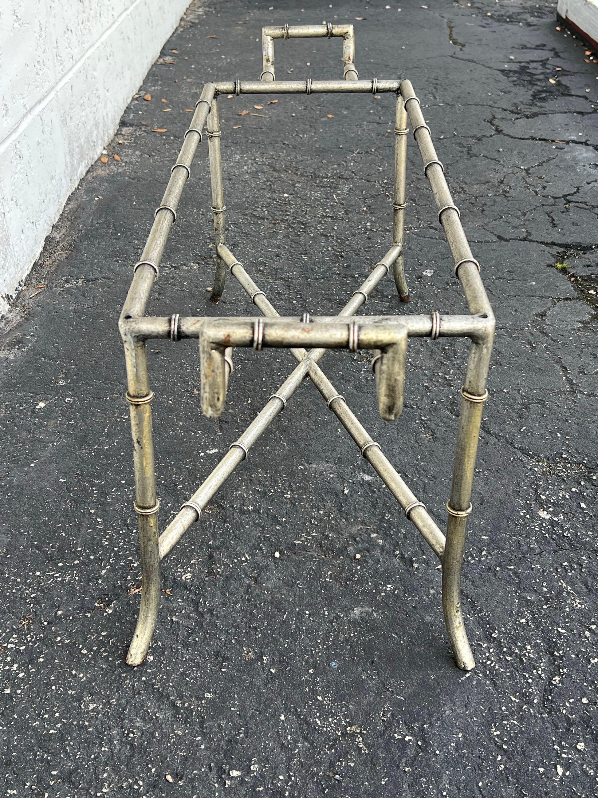 Frisman Vintage Faux Bamboo Bench Or Coffee Table ca' 1970's