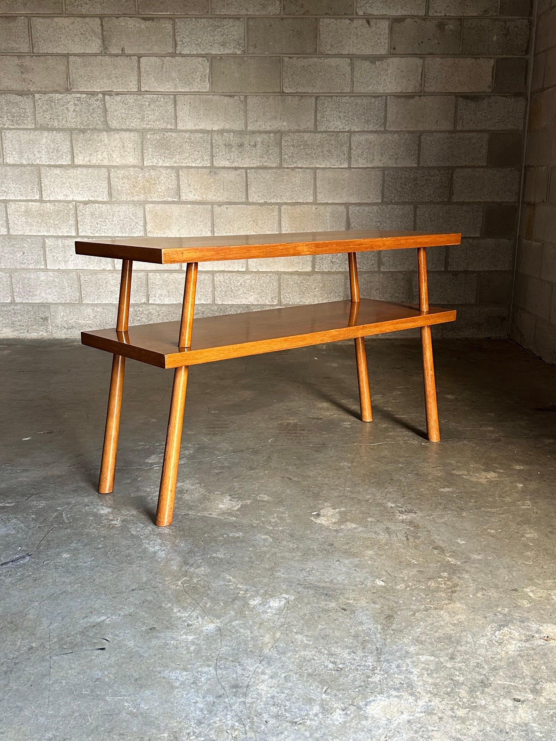 Frisman Vintage 1950s t.h. Robsjohn-Gibbbings for Widdicomb Tiered Console Table