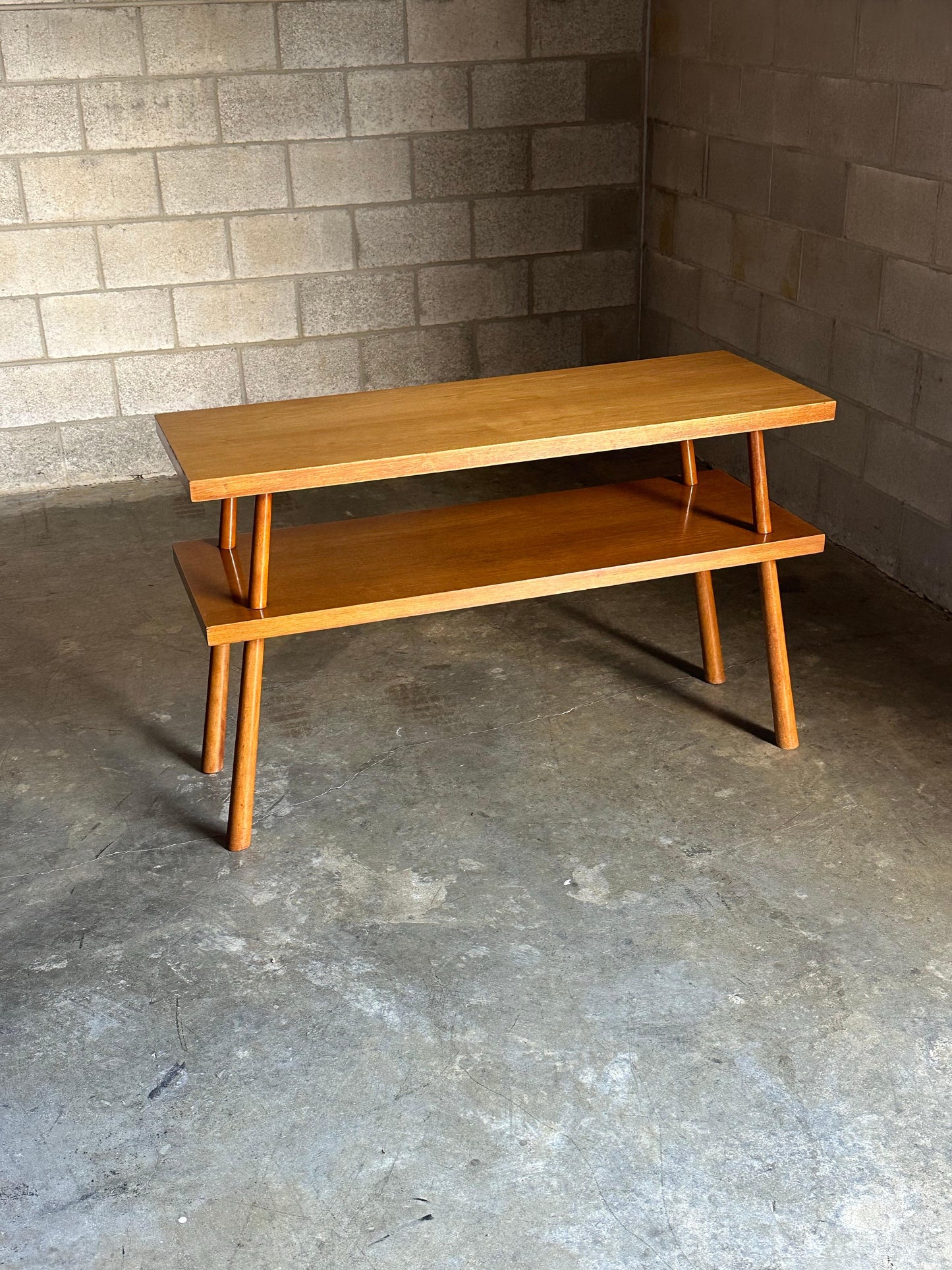 Frisman Vintage 1950s t.h. Robsjohn-Gibbbings for Widdicomb Tiered Console Table