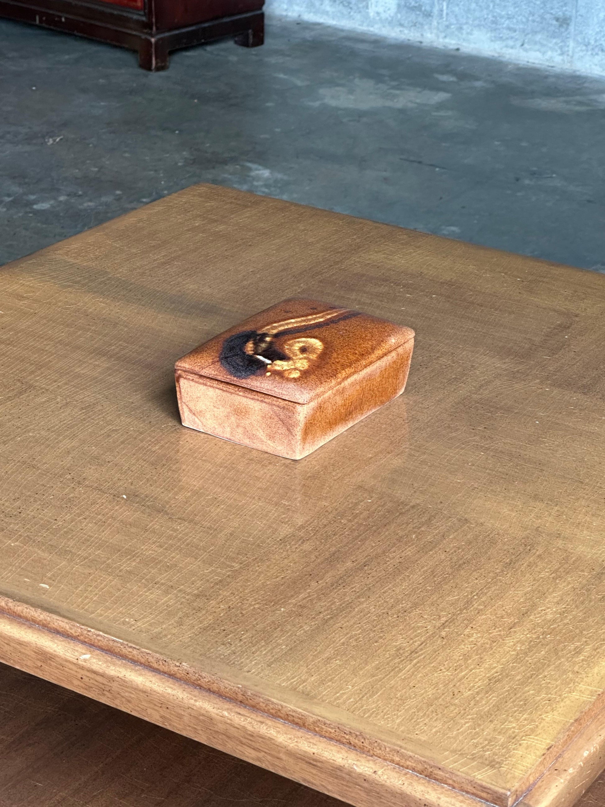 Frisman Vintage Ceramic Lidded Box by Alvino Bagni for Bitossi