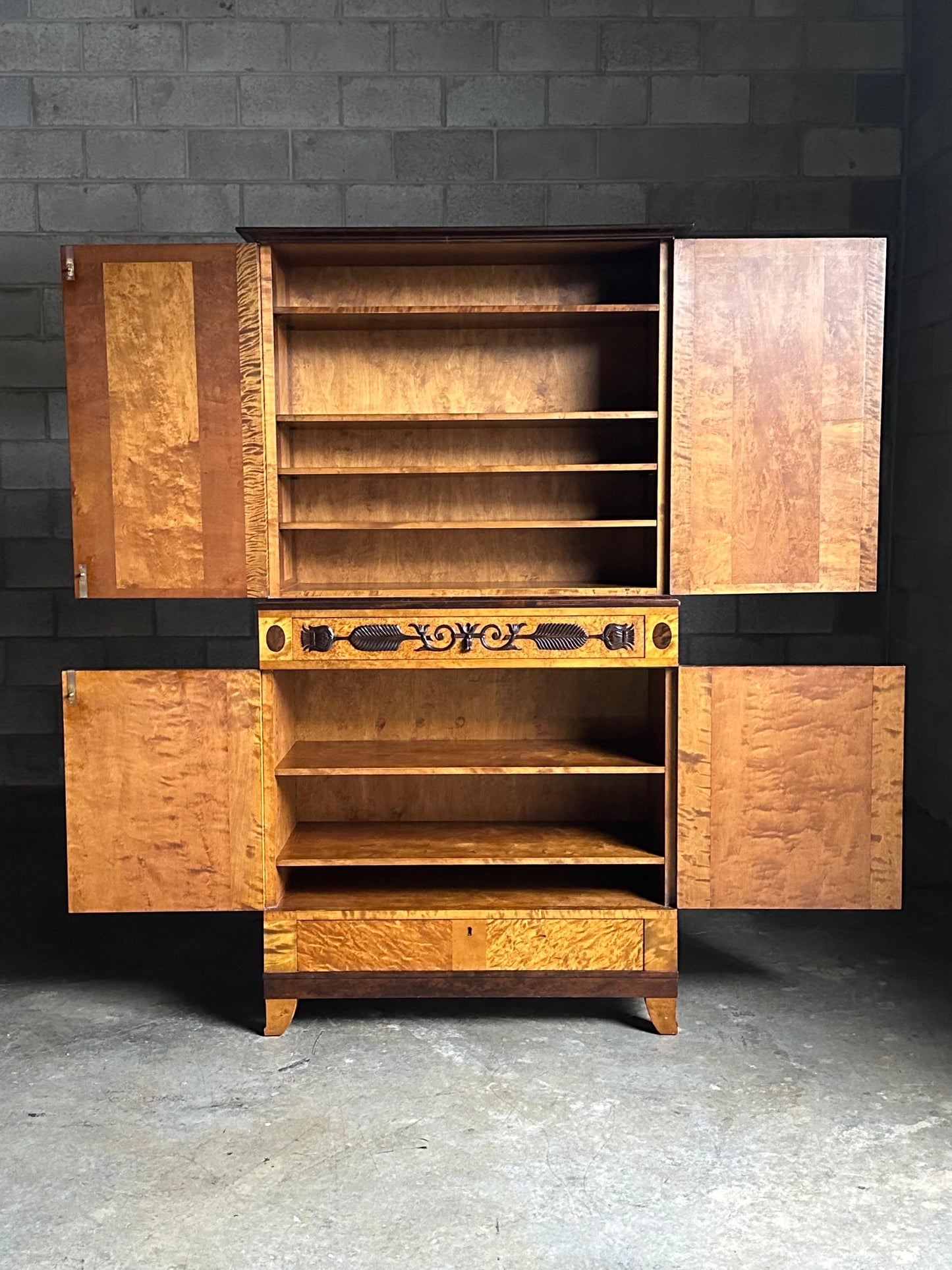 Frisman Vintage 1930s Swedish Large Cupboard Cabinet by Carl Malmsten for Ab Nordiska Kompaniet