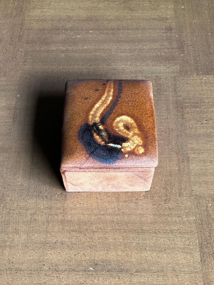 Frisman Vintage Ceramic Lidded Box by Alvino Bagni for Bitossi