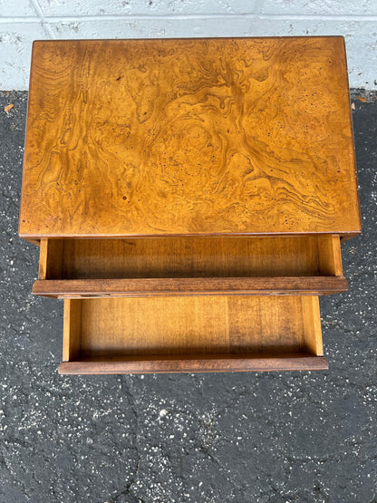 Frisman Vintage John Stuart Campaign Mini Chest ca' 1960's Burl