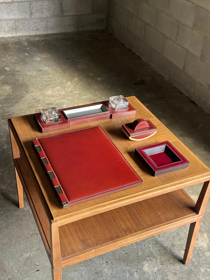 Frisman Vintage 1940s Paul Dupré-Lafon for Hermès Rare Desk Pieces- Set of 4