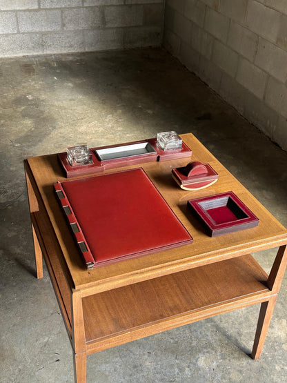 Frisman Vintage 1940s Paul Dupré-Lafon for Hermès Rare Desk Pieces- Set of 4