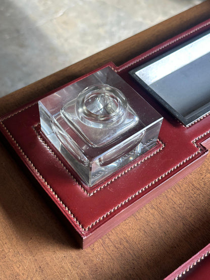 Frisman Vintage 1940s Paul Dupré-Lafon for Hermès Rare Desk Pieces- Set of 4