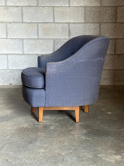 Frisman Vintage Edward Wormley for Dunbar Rare Swivel Chair, 1950s