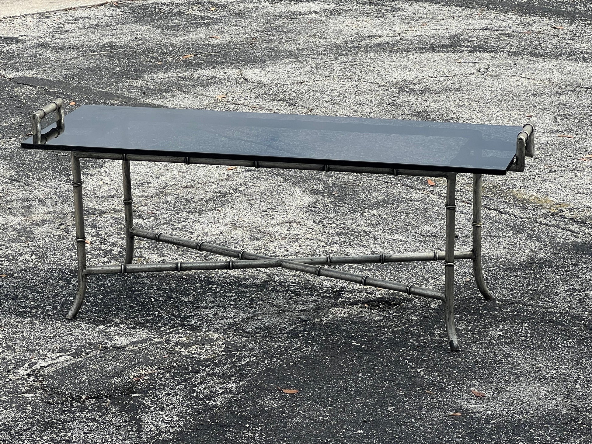 Frisman Vintage Faux Bamboo Bench Or Coffee Table ca' 1970's