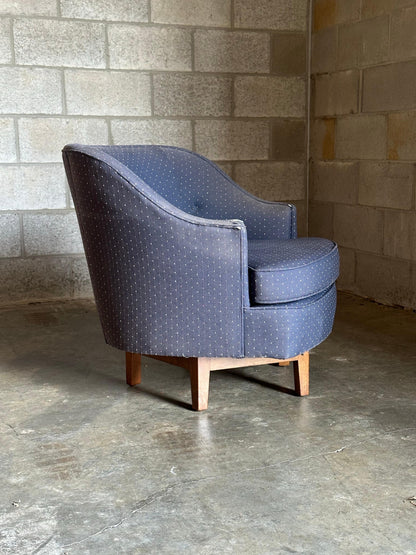 Frisman Vintage Edward Wormley for Dunbar Rare Swivel Chair, 1950s