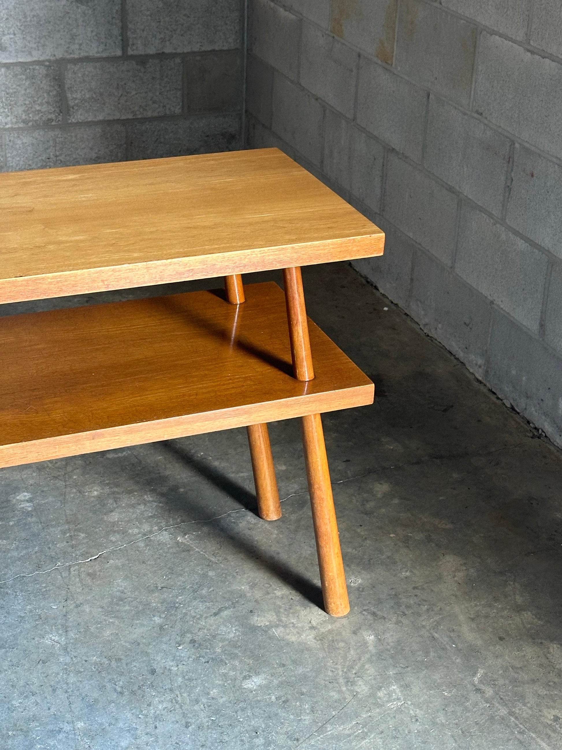 Frisman Vintage 1950s t.h. Robsjohn-Gibbbings for Widdicomb Tiered Console Table