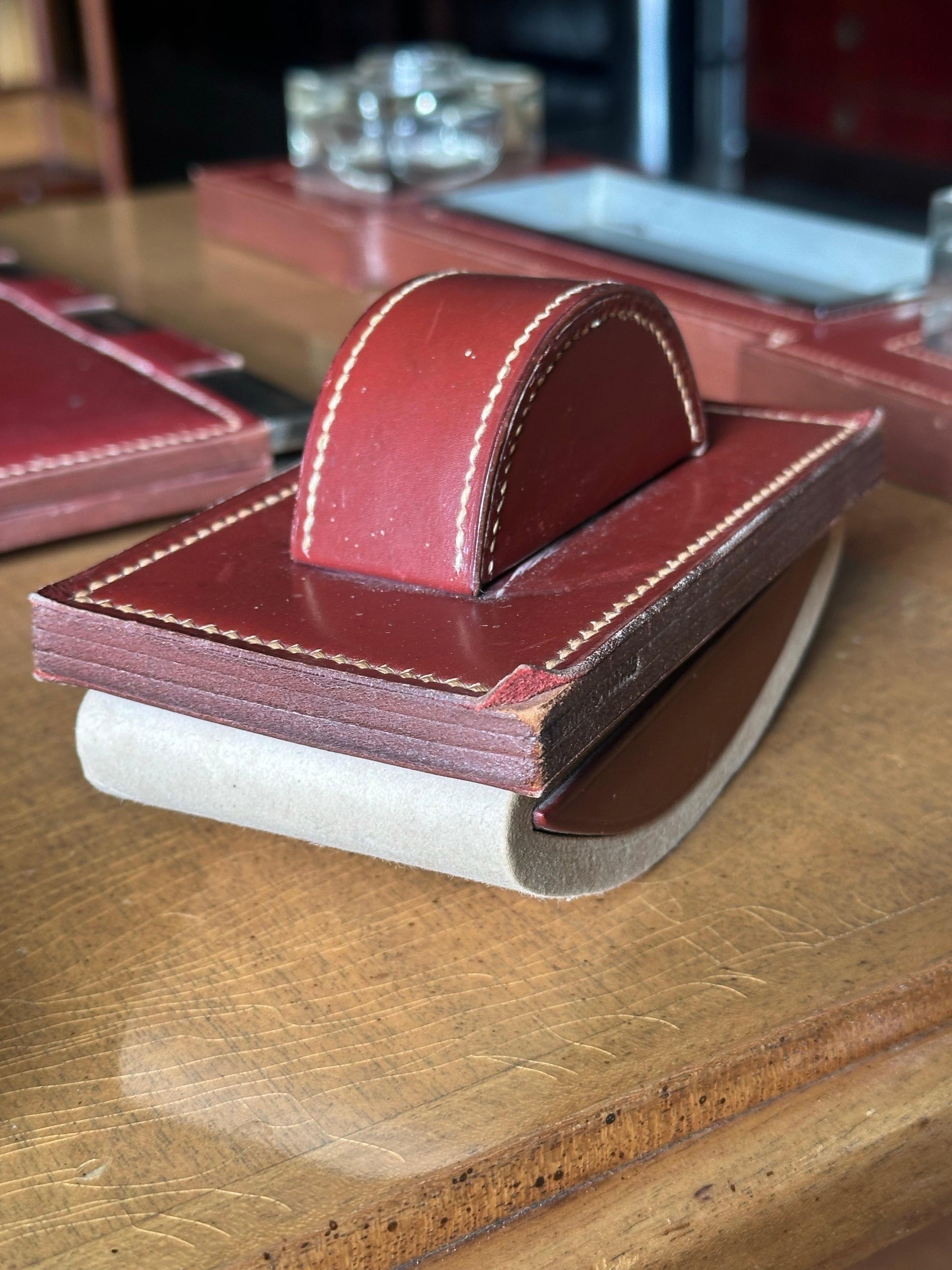 Frisman Vintage 1940s Paul Dupré-Lafon for Hermès Rare Desk Pieces- Set of 4