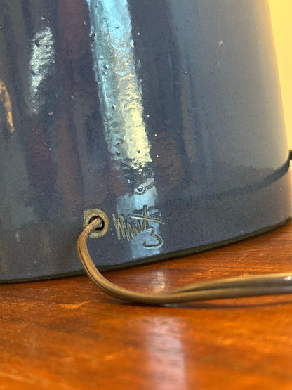 Frisman Vintage Jane and Gordon Martz Large Table Lamp for Marshall Srudios, ceramic and walnut