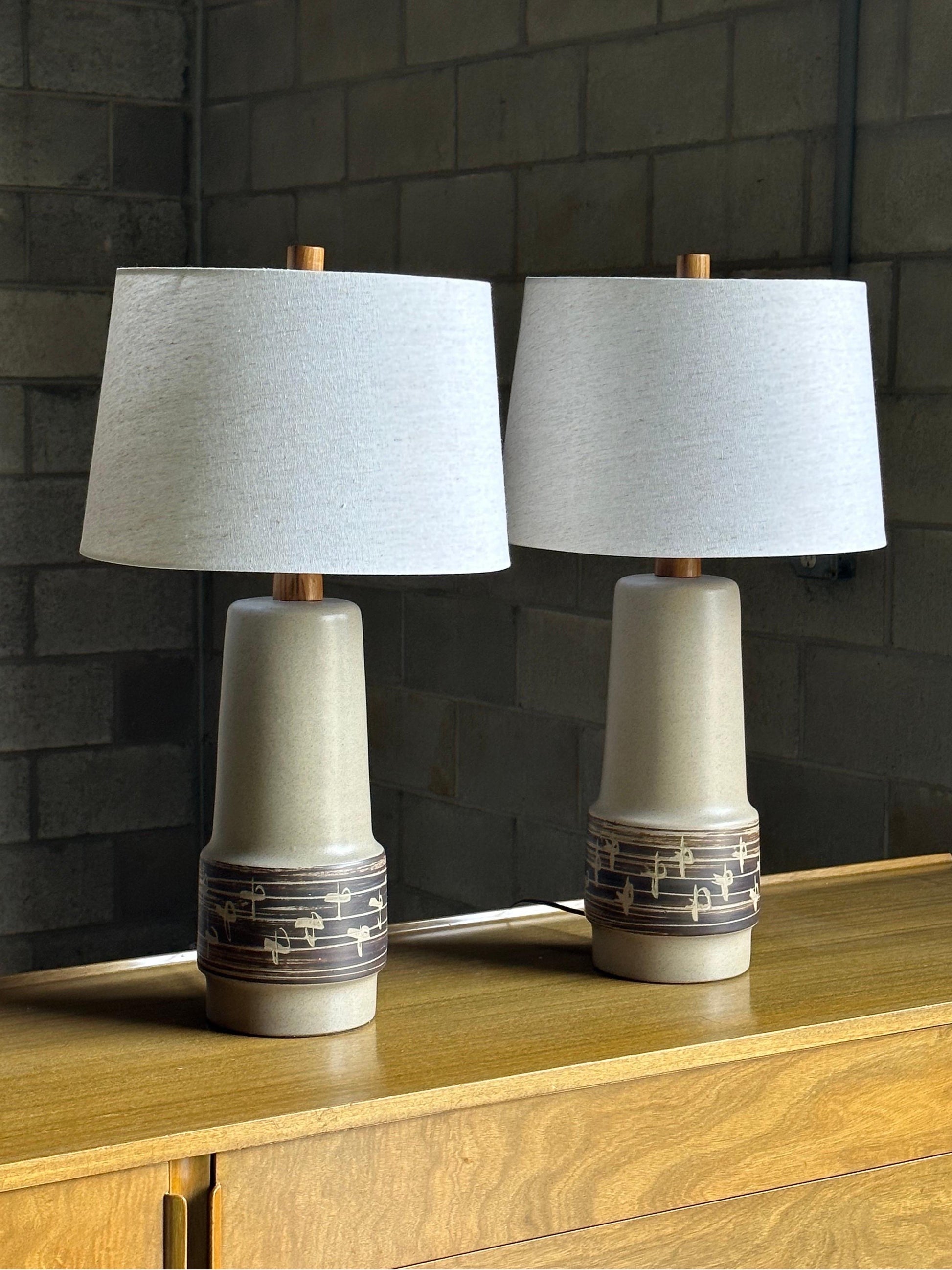 Frisman Vintage Large Table Lamps by Jane and Gordon Martz - a Pair