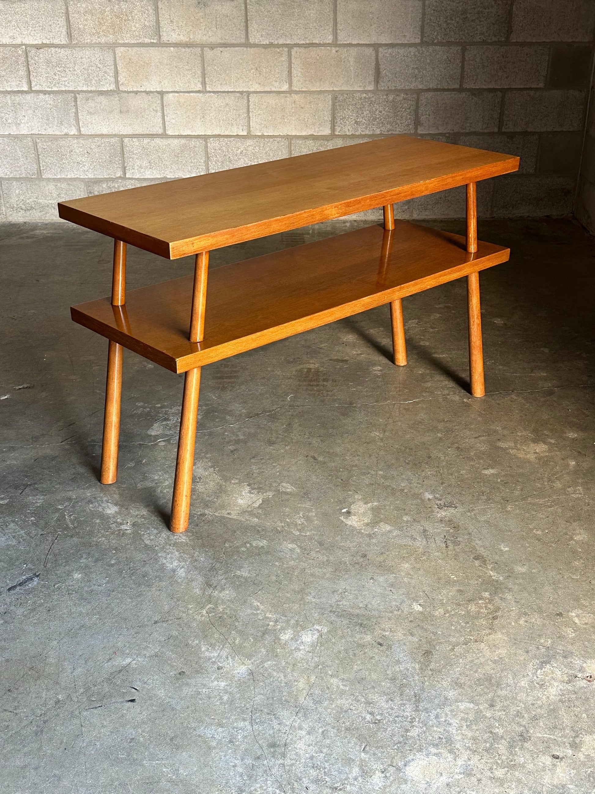 Frisman Vintage 1950s t.h. Robsjohn-Gibbbings for Widdicomb Tiered Console Table