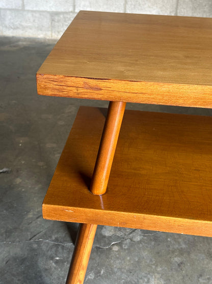 Frisman Vintage 1950s t.h. Robsjohn-Gibbbings for Widdicomb Tiered Console Table