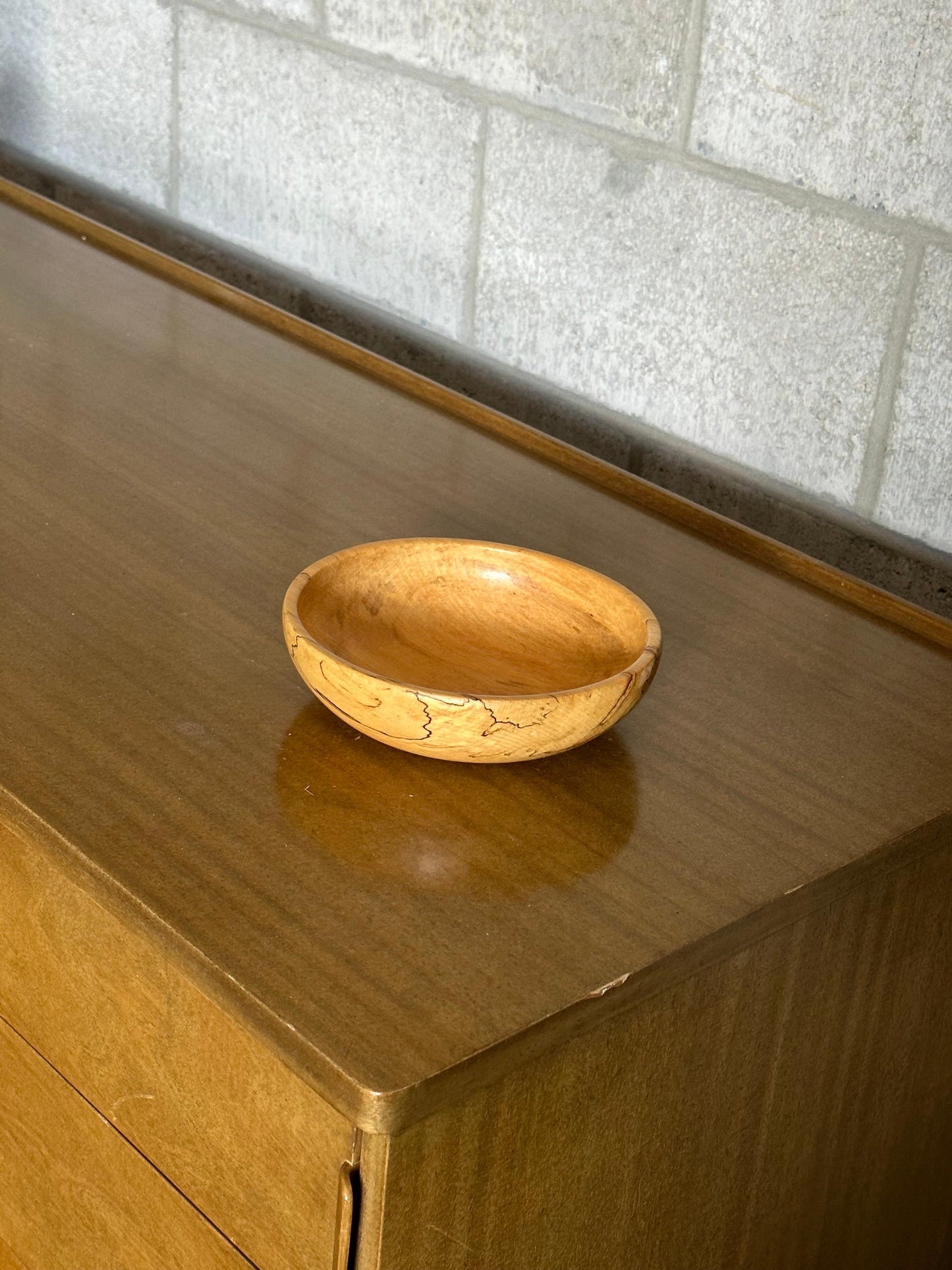 Frisman Vintage 1960s Spalted Maple Bowl, Sweden