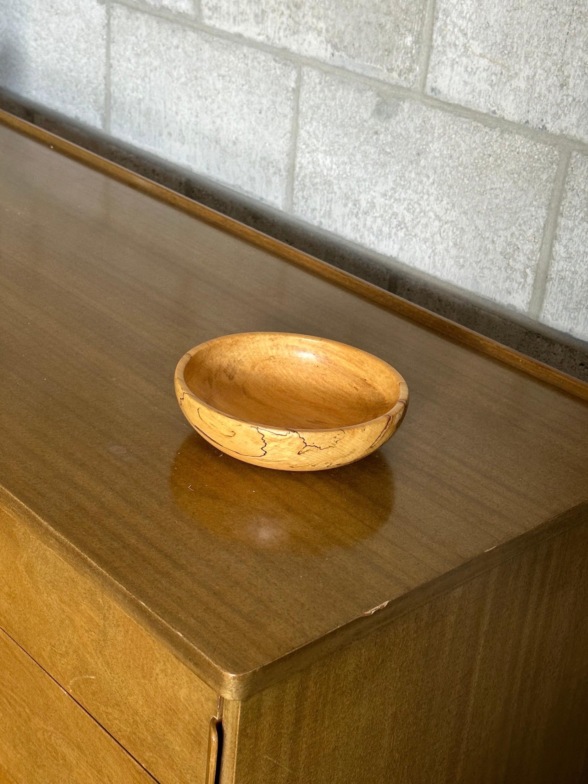 Frisman Vintage 1960s Spalted Maple Bowl, Sweden