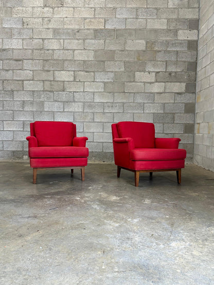 Frisman Vintage Edward Wormley for Dunbar Lounge Chairs- A Pair