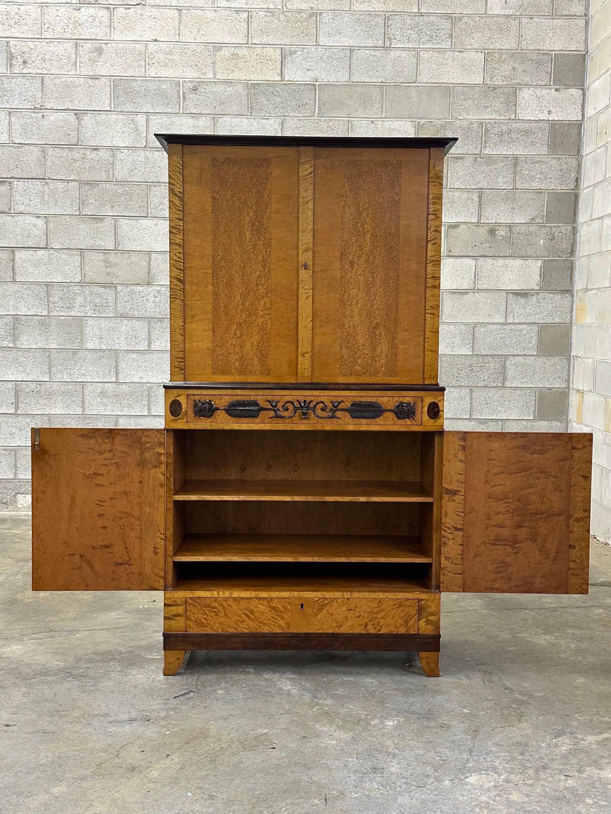 Frisman Vintage 1930s Swedish Large Cupboard Cabinet by Carl Malmsten for Ab Nordiska Kompaniet