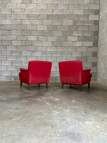 Frisman Vintage Edward Wormley for Dunbar Lounge Chairs- A Pair