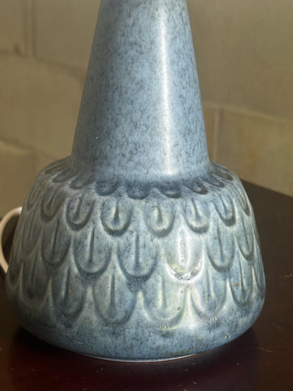 Frisman Vintage 1970s Mid-Century Modern Søholm Stentøj Denmark Ceramic Table Lamp