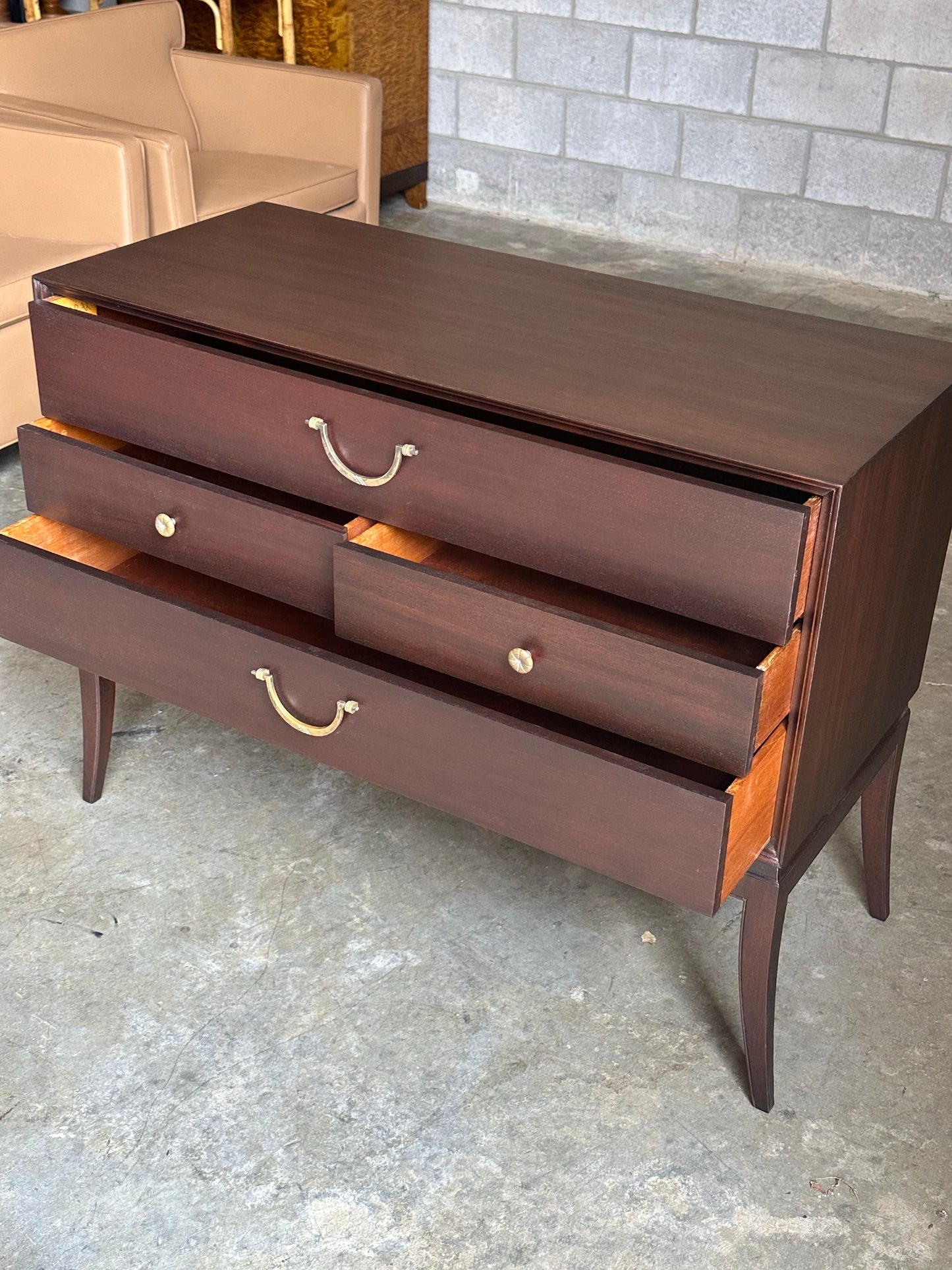 Frisman Vintage 1950s Tommi Parzinger for Charak Modern Chest of Drawers