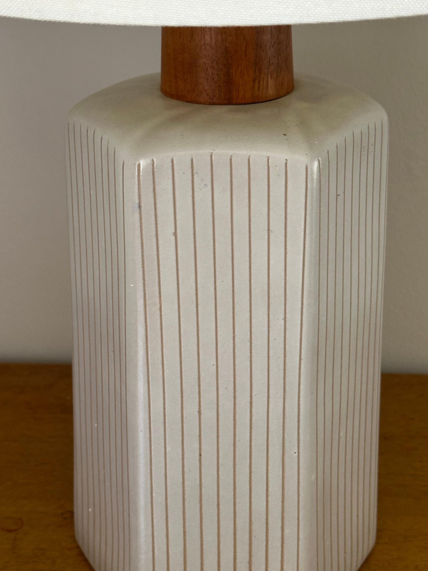 Frisman Vintage Hexagon Martz Lamp by Jane and Gordon Martz for Marshall Studios