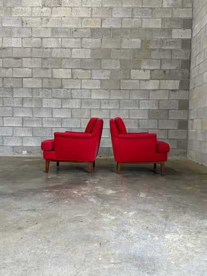 Frisman Vintage Edward Wormley for Dunbar Lounge Chairs- A Pair