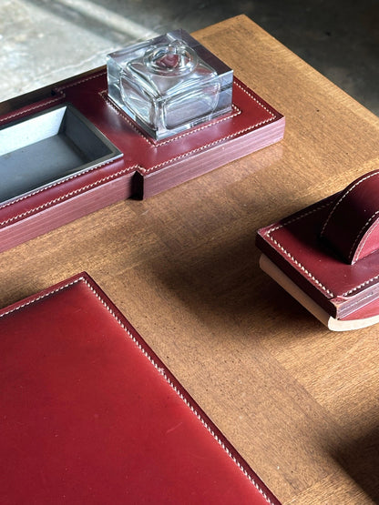 Frisman Vintage 1940s Paul Dupré-Lafon for Hermès Rare Desk Pieces- Set of 4