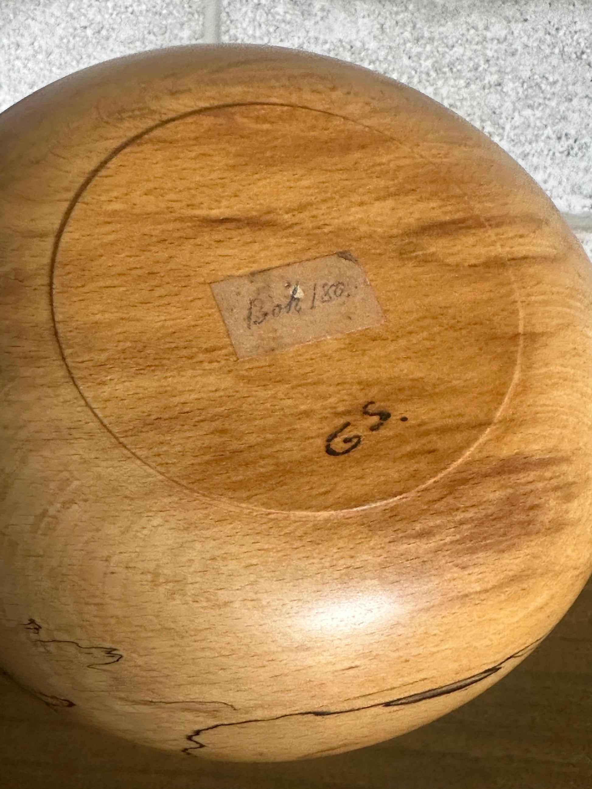 Frisman Vintage 1960s Spalted Maple Bowl, Sweden