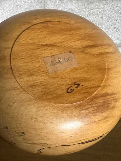 Frisman Vintage 1960s Spalted Maple Bowl, Sweden