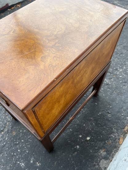 Frisman Vintage John Stuart Campaign Mini Chest ca' 1960's Burl