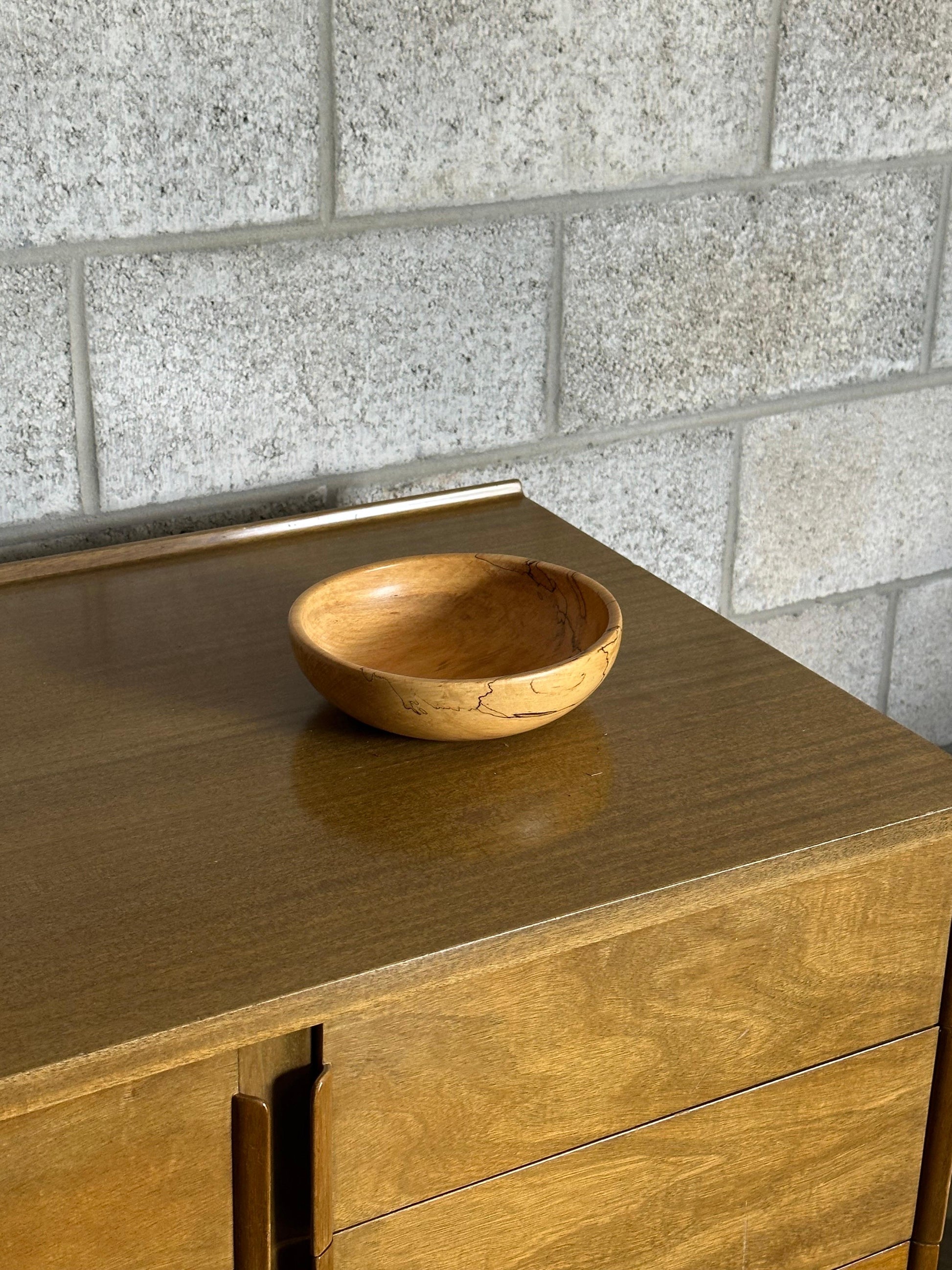 Frisman Vintage 1960s Spalted Maple Bowl, Sweden