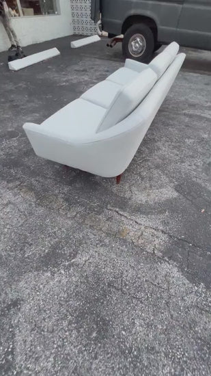 Frisman Vintage Classic Jens Risom Three Seat Sofa Ca' 1960's