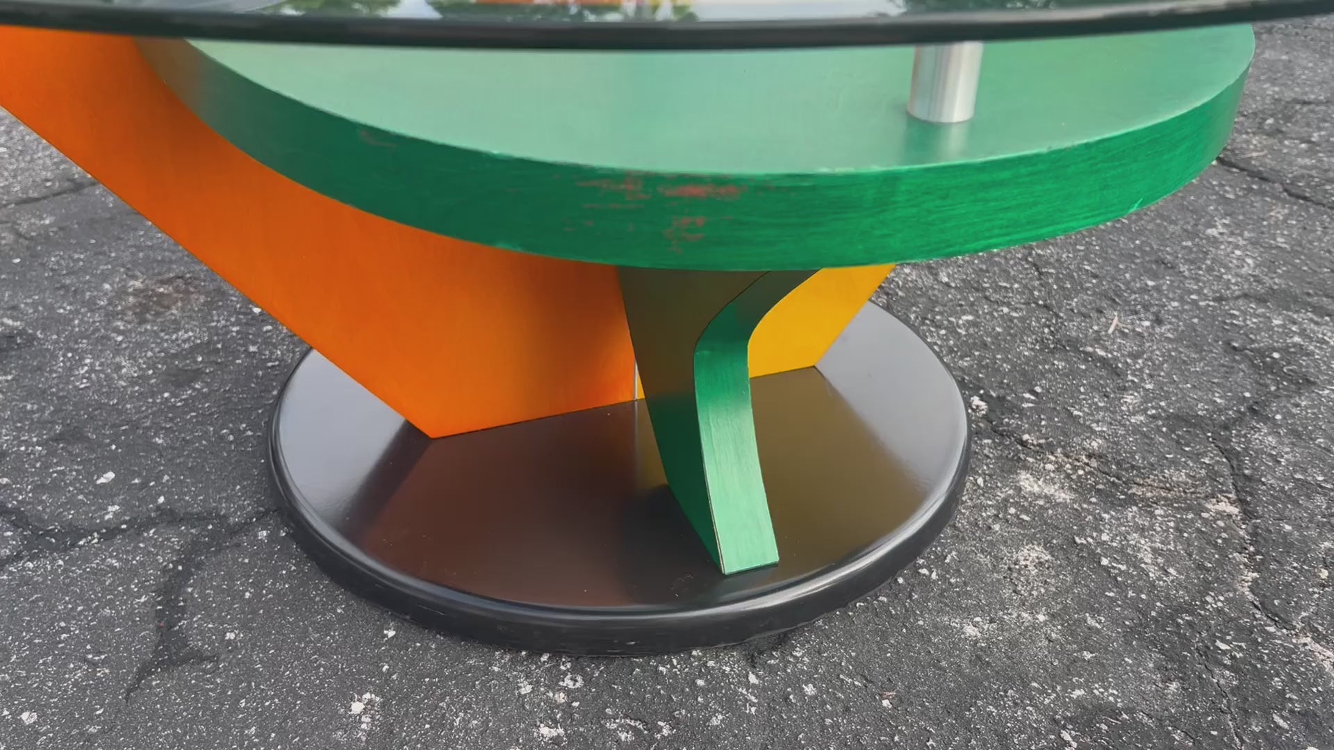Frisman Vintage Funky Post Modern Colorful Coffee Table ca' 1990