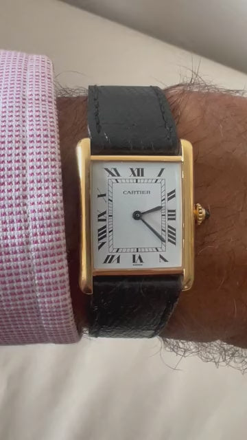 Frisman Vintage Cartier Tank Louis 18k Model 78086 Manual Winding Ca' 1980's Classic!