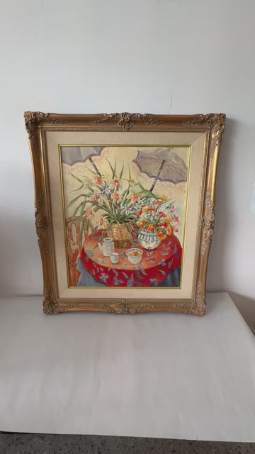 Frisman Vintage An Interesting Still Life Painting Ca' 1920's-30's