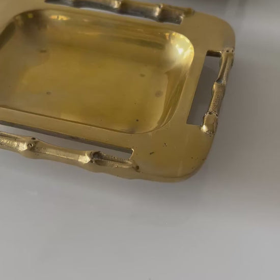 Frisman Vintage A Pair Of Unusual Brass Ashtrays Or Bonbonnieres ca' 1970's